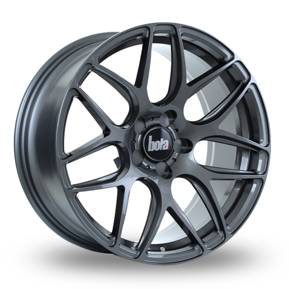 18 Inch Bola B8R Gloss Gunmetal Alloy Wheels