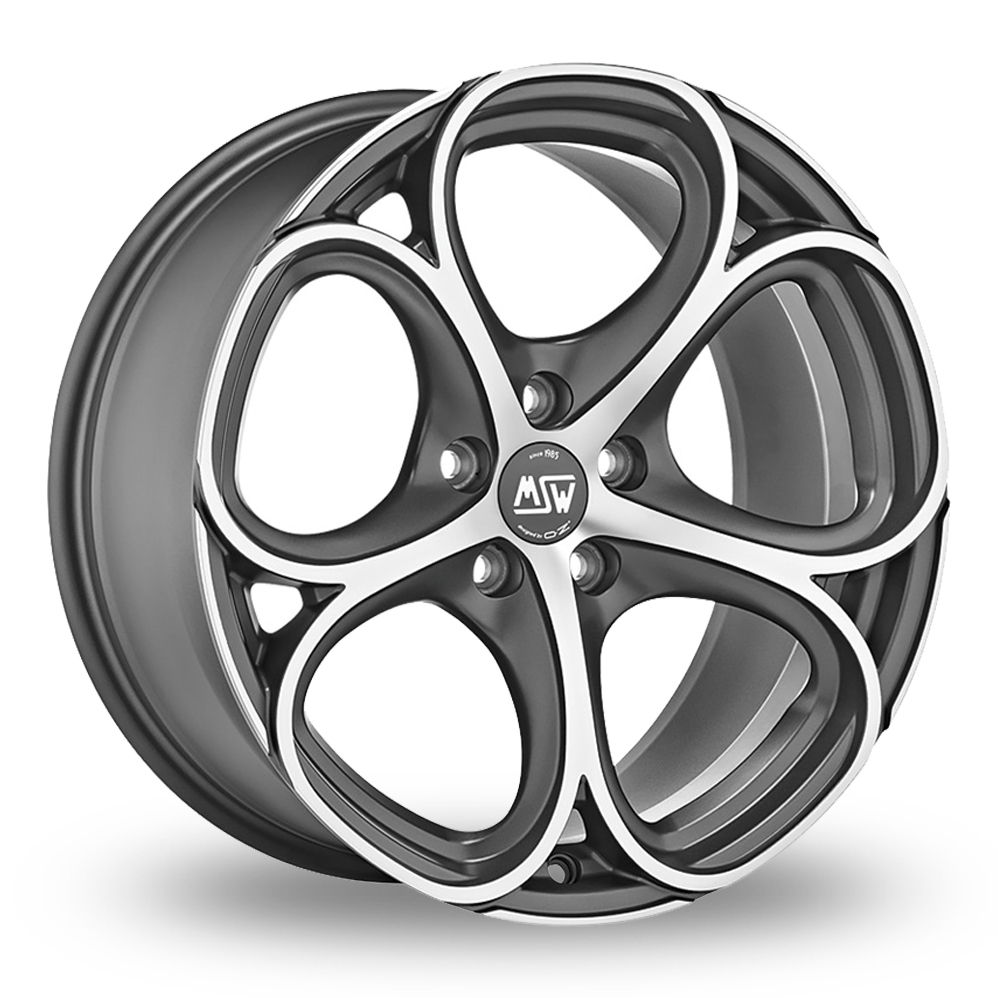 20 Inch MSW (by OZ) 82 Gun Metal Polished Alloy Wheels