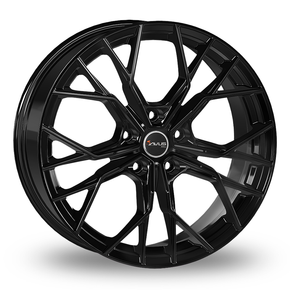 19 Inch Avus Racing AC-M10 Gloss Black Alloy Wheels