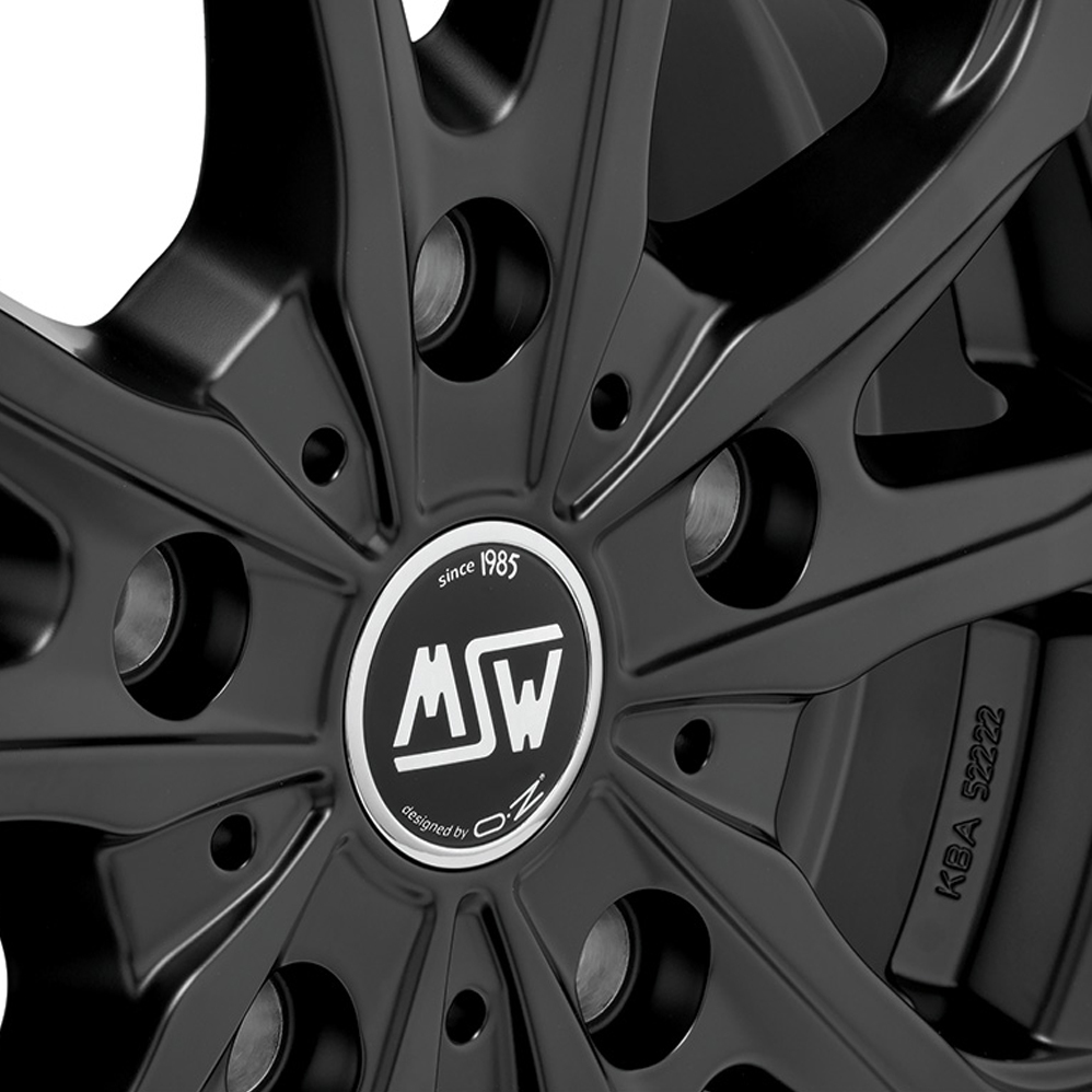 18 Inch MSW (by OZ) 48 Van Matt Black Alloy Wheels