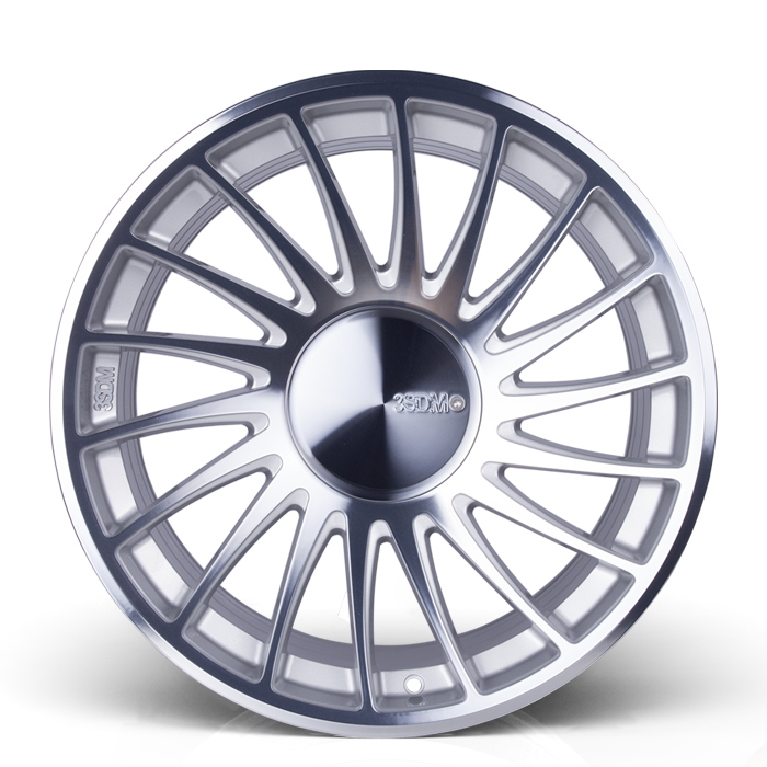18 Inch 3SDM 0.04 Silver Polished Alloy Wheels