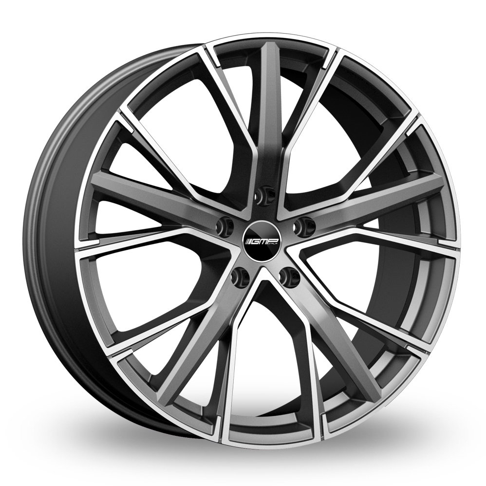 20 Inch GMP Italia Gunner Anthracite Polished Alloy Wheels