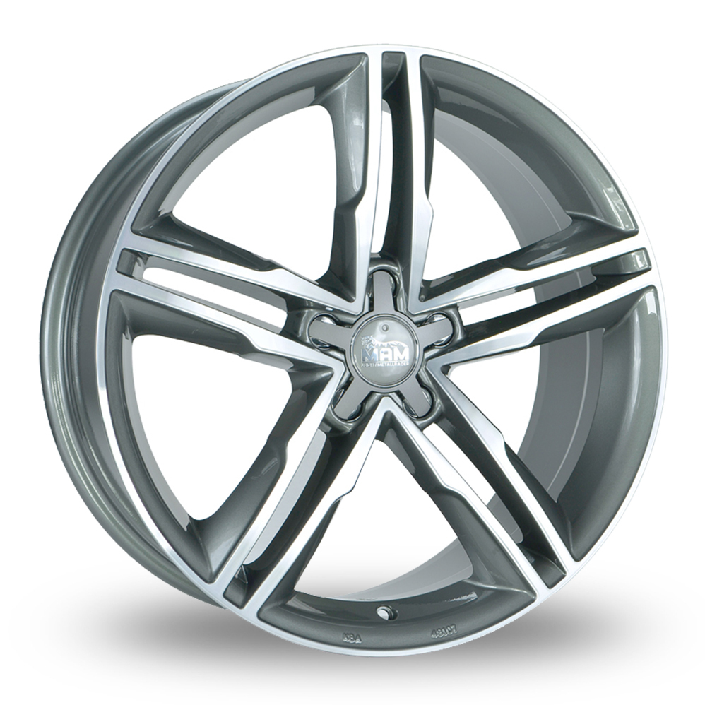 19 Inch MAM A1 Palladium Front Polished Alloy Wheels