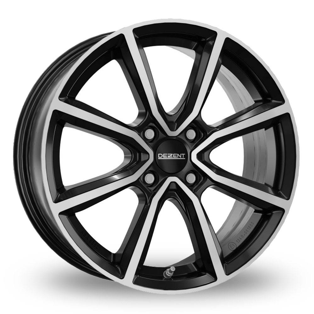 17 Inch Dezent TN Black Polished Alloy Wheels