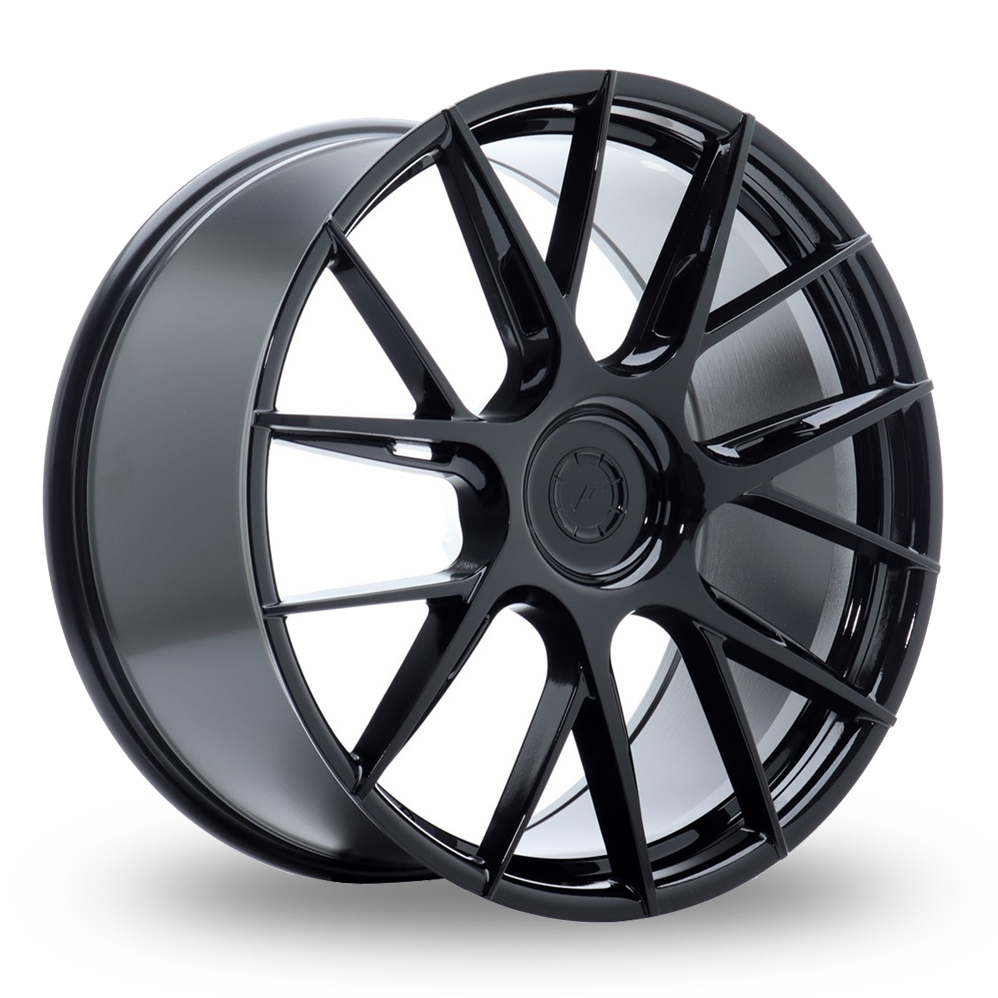 22 Inch Japan Racing JR42 (10x22) (Custom Fitment) Gloss Black Alloy Wheels