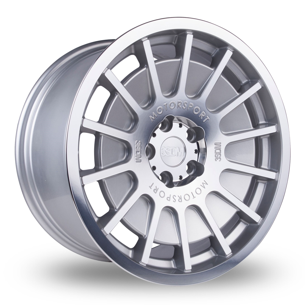 18 Inch 3SDM 0.66 Silver Polished Face Alloy Wheels