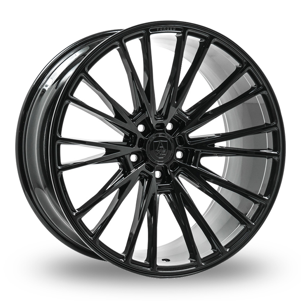 21 Inch Axe CF2 Gloss Black Alloy Wheels