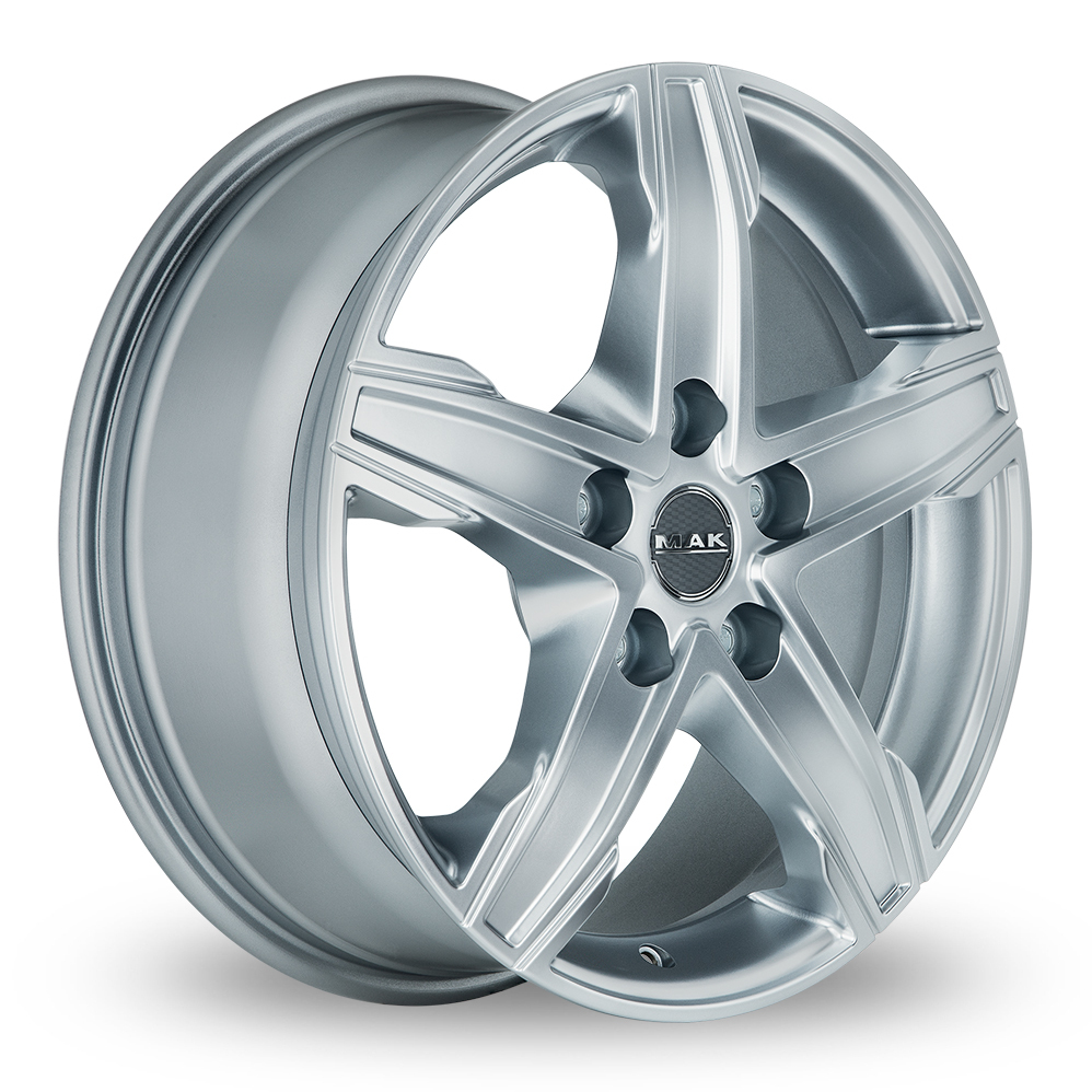 18 Inch MAK King 5 Silver Alloy Wheels