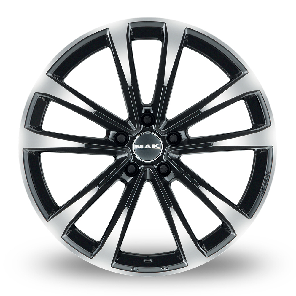 16 Inch MAK Main Black Mirror Alloy Wheels