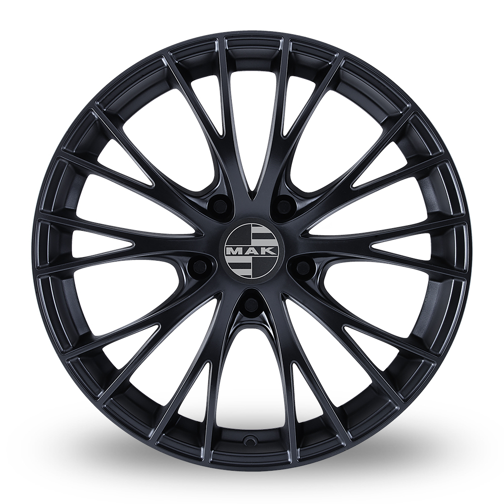 19 Inch MAK Rennen Matt Black Alloy Wheels