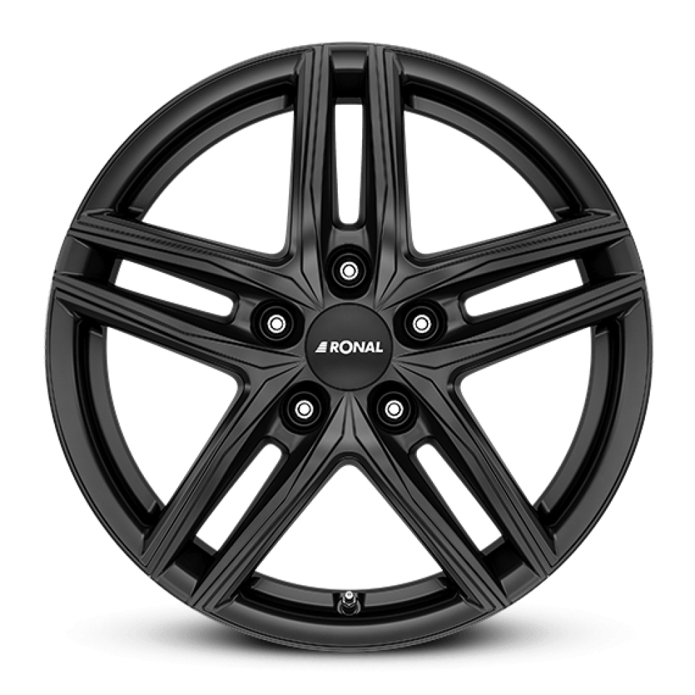 17 Inch Ronal R65 Matt Black Alloy Wheels