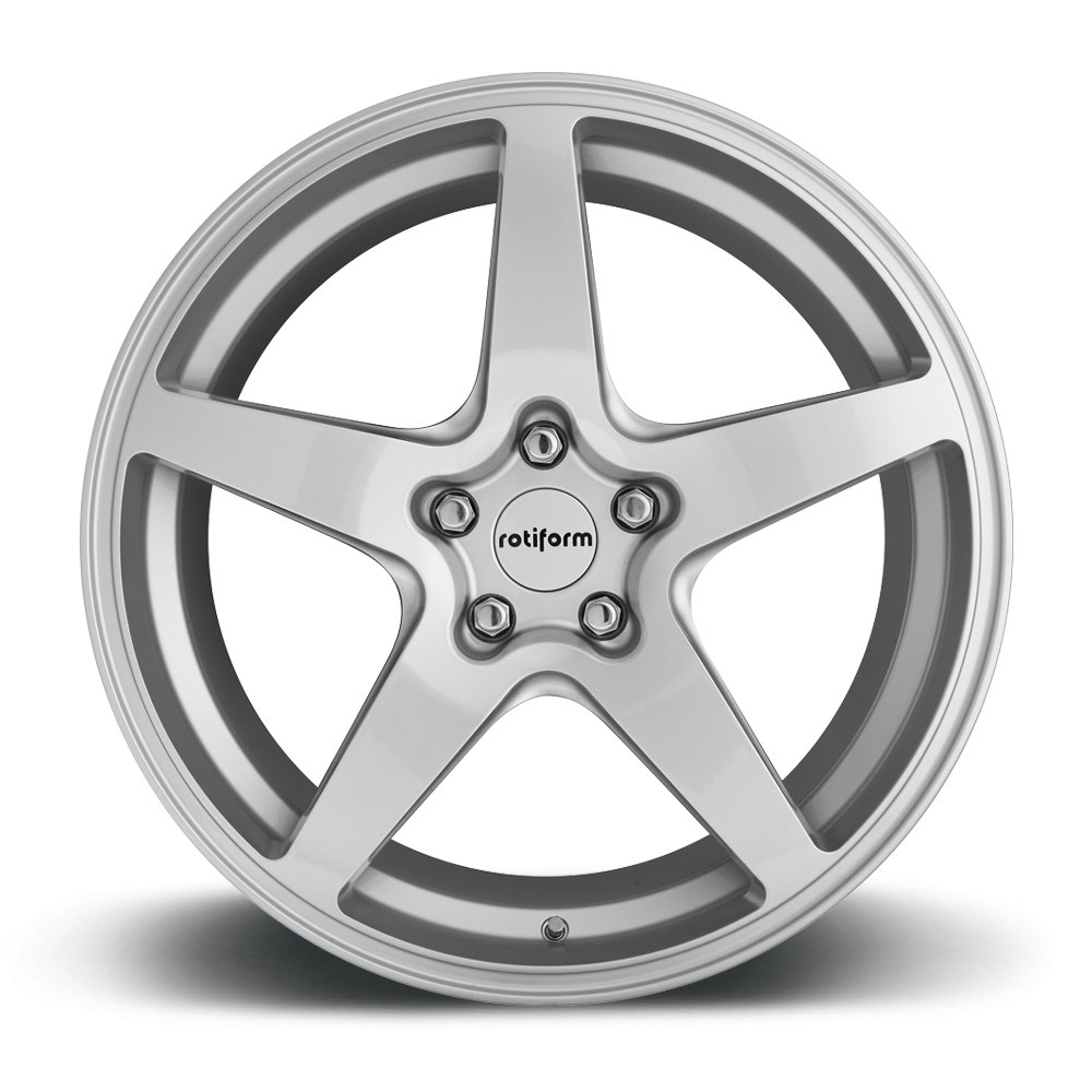 8.5x19 (Front) & 9.5x19 (Rear) Rotiform WGR Silver Alloy Wheels