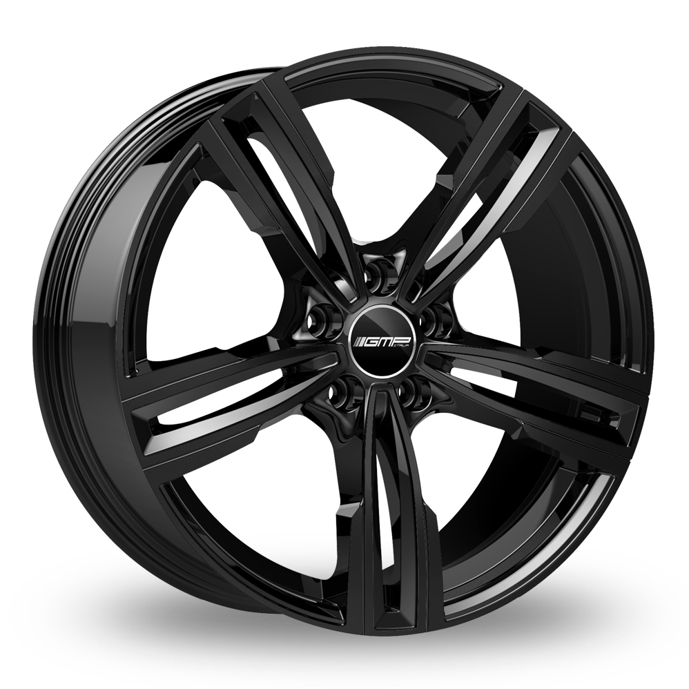 8x19 (Front) & 9x19 (Rear) GMP Italia Reven Gloss Black Alloy Wheels