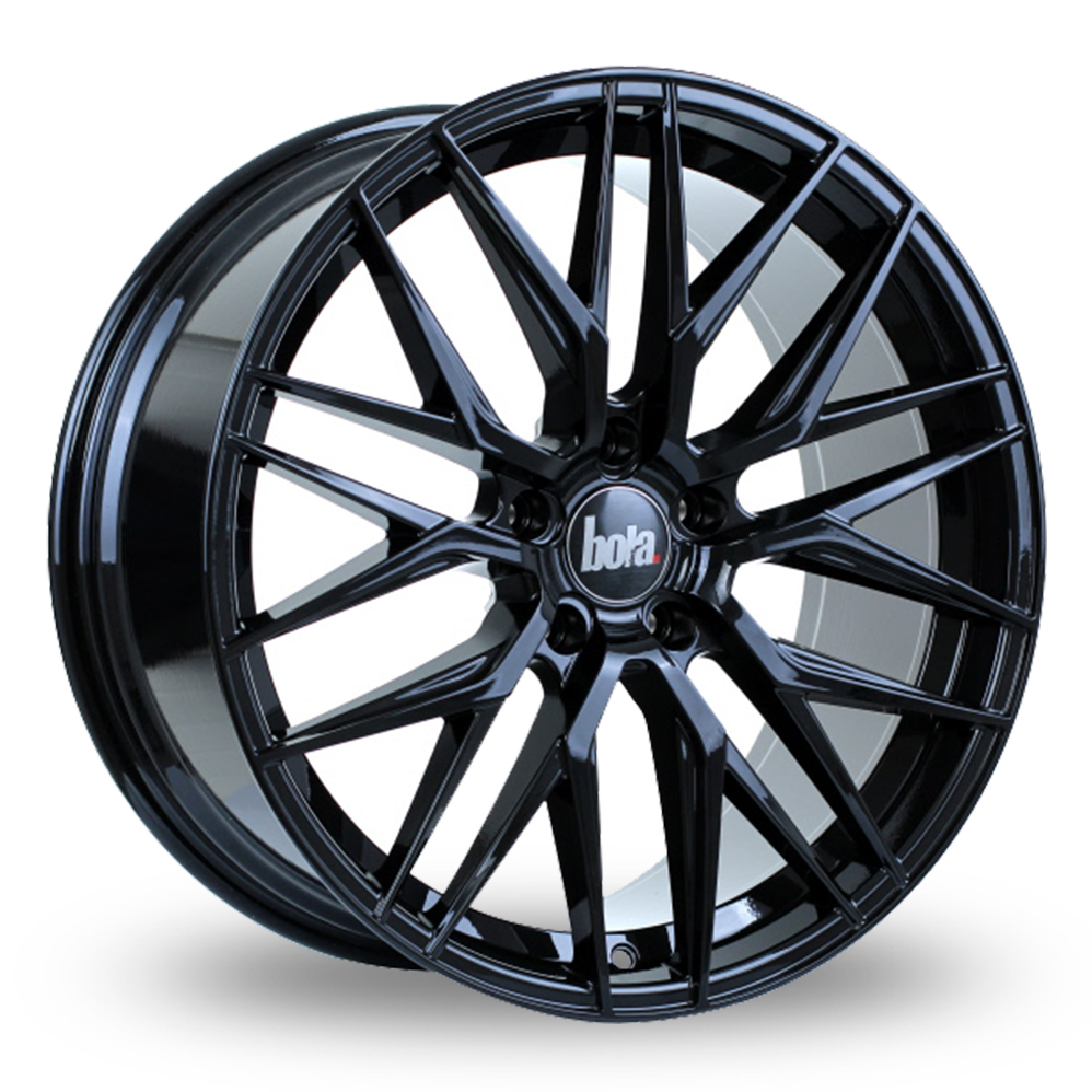 20 Inch Bola B22 Gloss Black Alloy Wheels