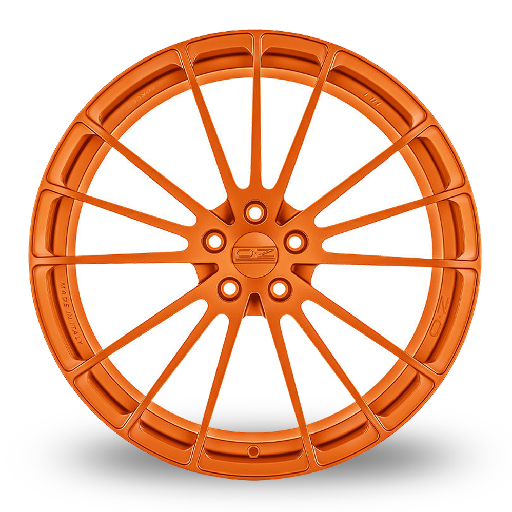 21 Inch OZ Racing Forged Ares Orange Alloy Wheels