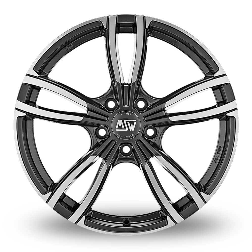 19 Inch MSW (by OZ) 73 Grey Polished Alloy Wheels