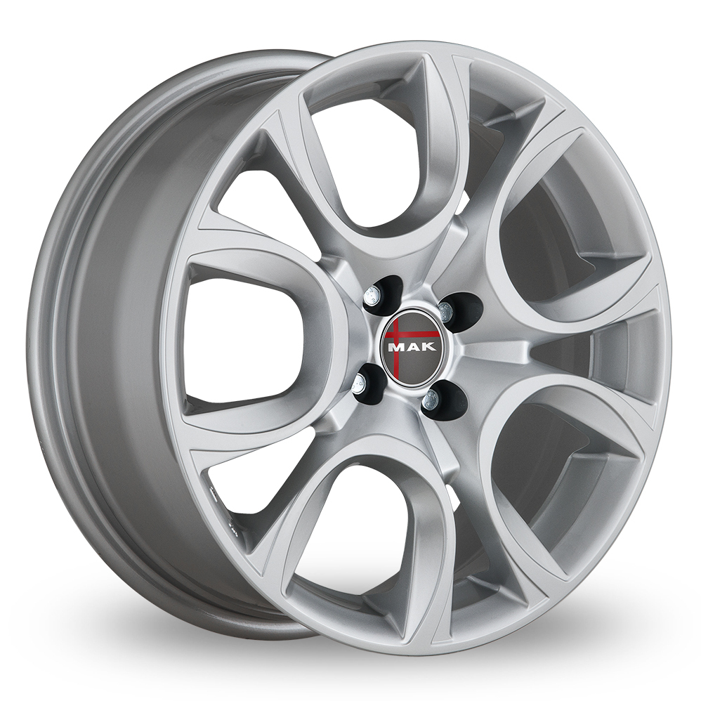 17 Inch MAK Torino Silver Alloy Wheels