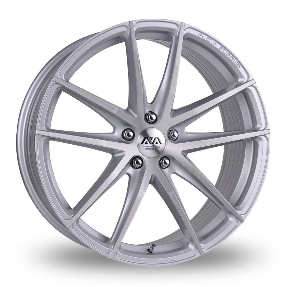 20 Inch AVA HSF-001 Silver Brushed Face Alloy Wheels