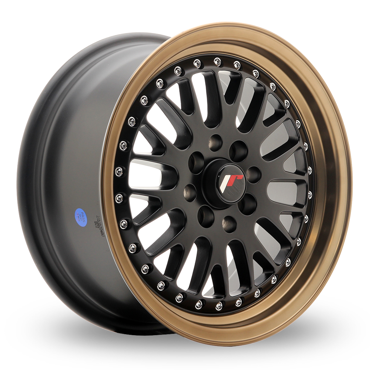 15 Inch Japan Racing JR10 (7x15) Black Anodized Bronze Lip Alloy Wheels