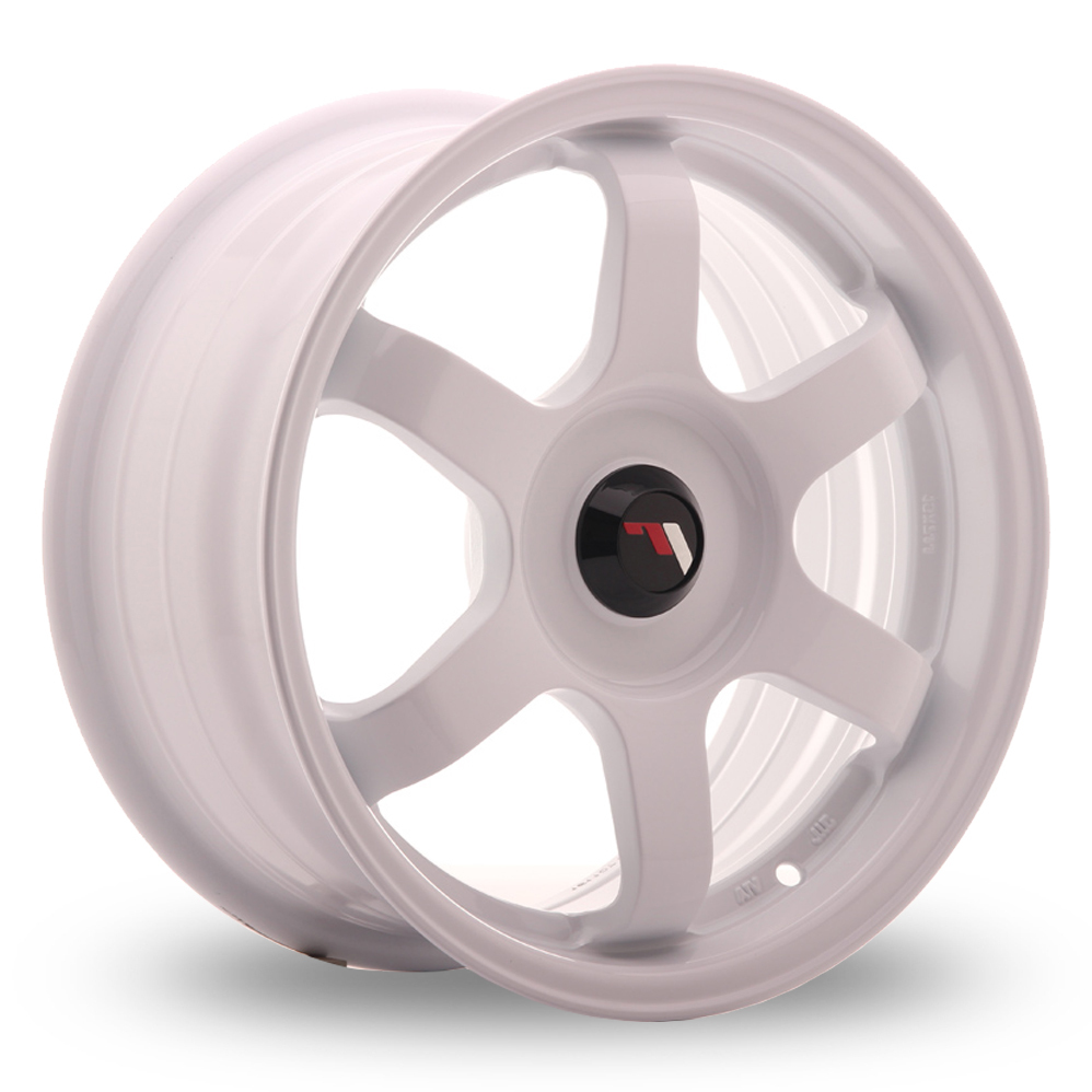 15 Inch Japan Racing JR3 (7x15) (Custom Fitment) White Alloy Wheels