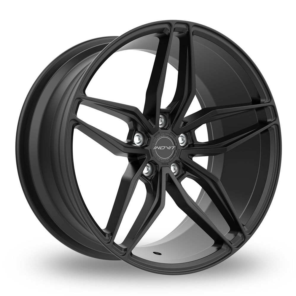 8.5x20 (Front) & 10x20 (Rear) Inovit Vector 2.0 Satin Black Alloy Wheels