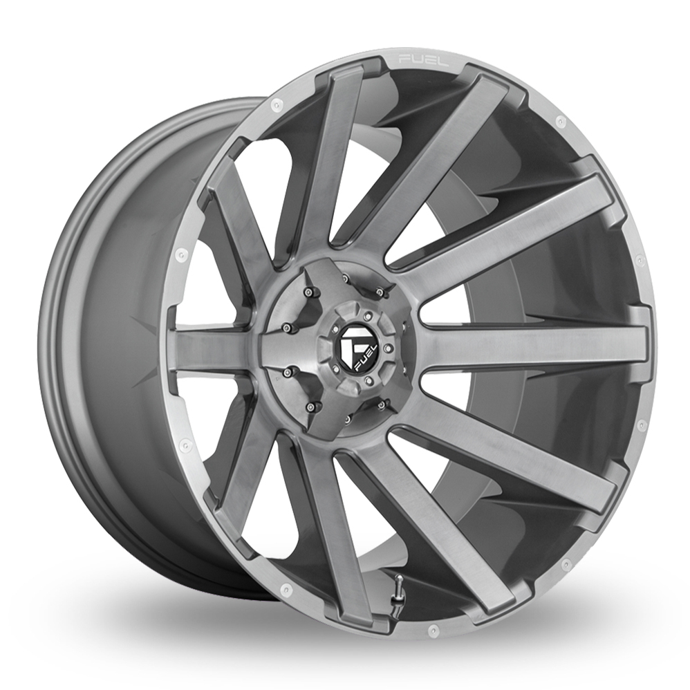 22 Inch Fuel Off-Road Contra Brushed Gunmetal Alloy Wheels