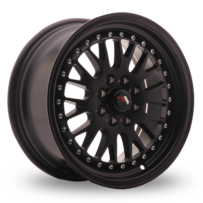 15 Inch Japan Racing JR10 (7x15) Black Alloy Wheels