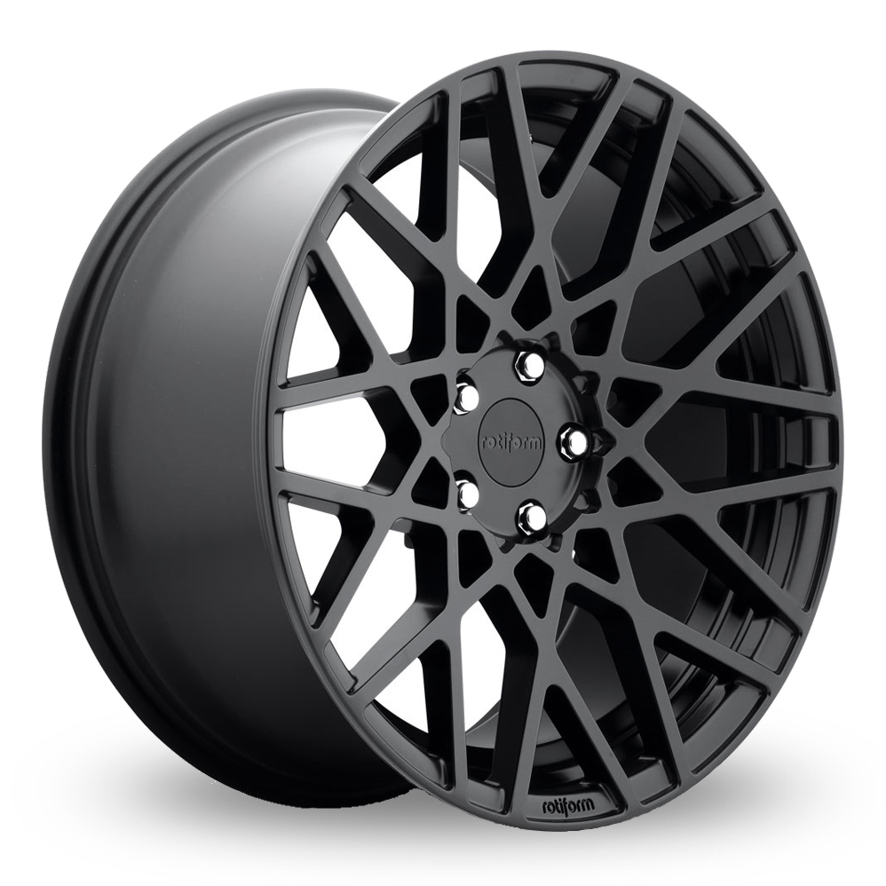 19 Inch Rotiform BLQ Matt Black Alloy Wheels