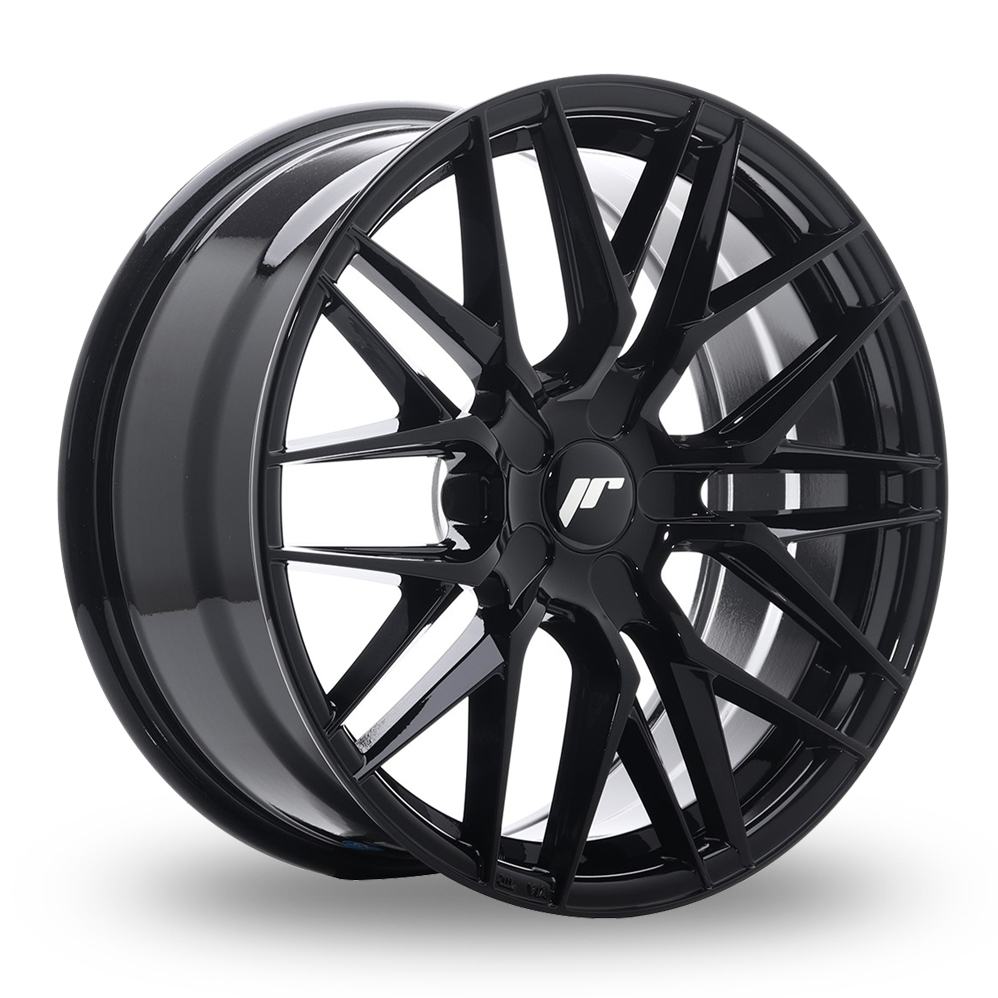 18 Inch Japan Racing JR28 (7.5x18) (Custom Fitment) Gloss Black Alloy Wheels