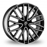 20 Inch Wolfrace GTP Black Polished Alloy Wheels