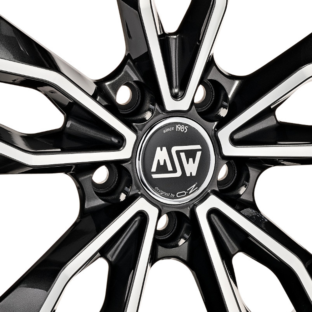 17 Inch MSW (by OZ) 71 Grey Polished Alloy Wheels