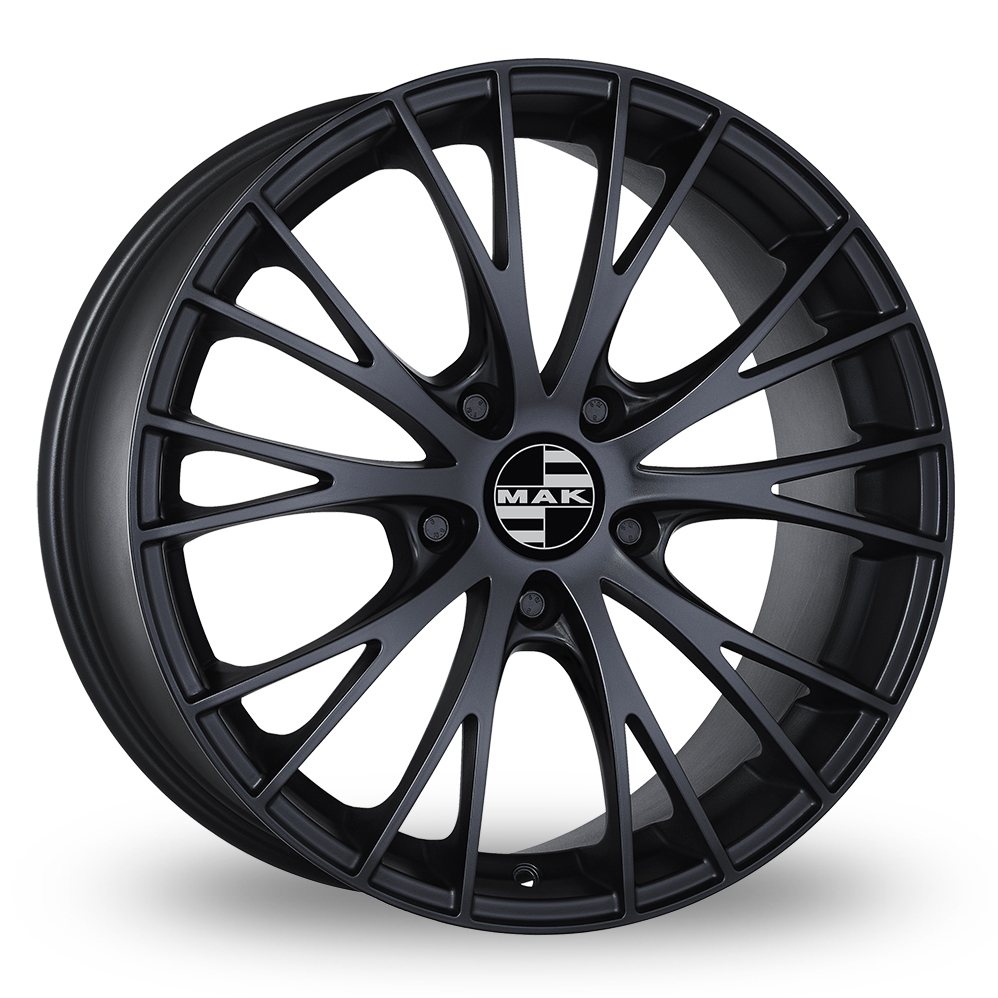 19 Inch MAK Rennen Matt Black Alloy Wheels