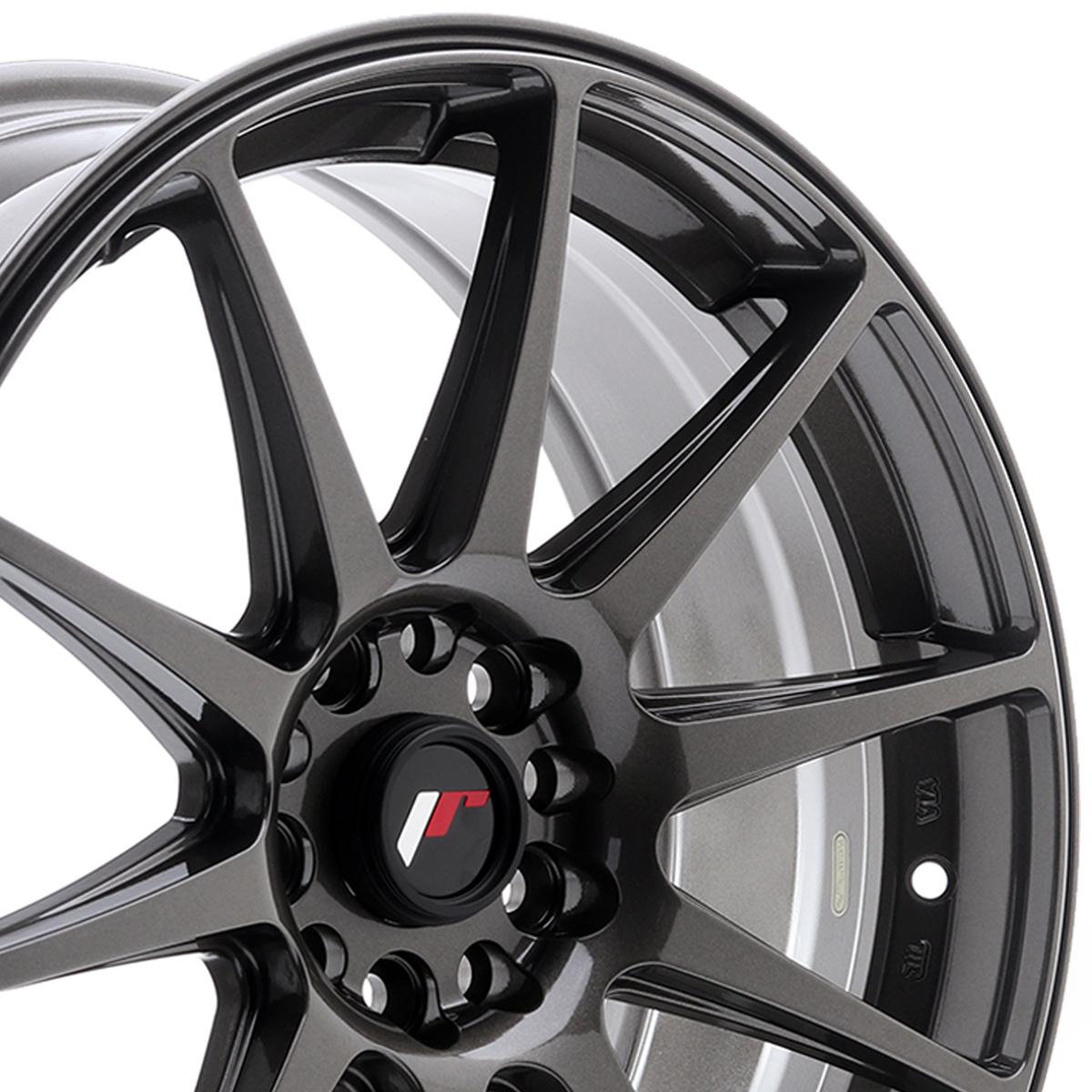 18 Inch Japan Racing JR11 (7.5x18) Hyper Grey Alloy Wheels