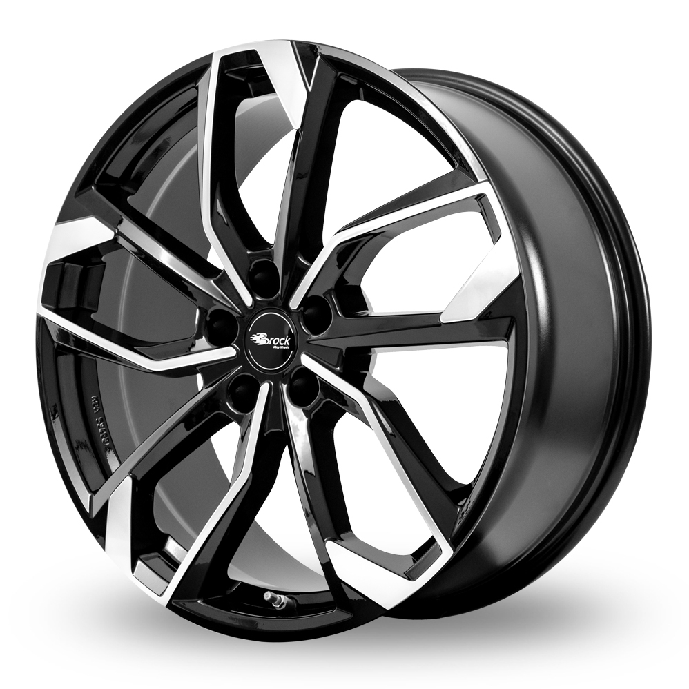 19 Inch RC Design RC34 Gloss Black Polished Alloy Wheels