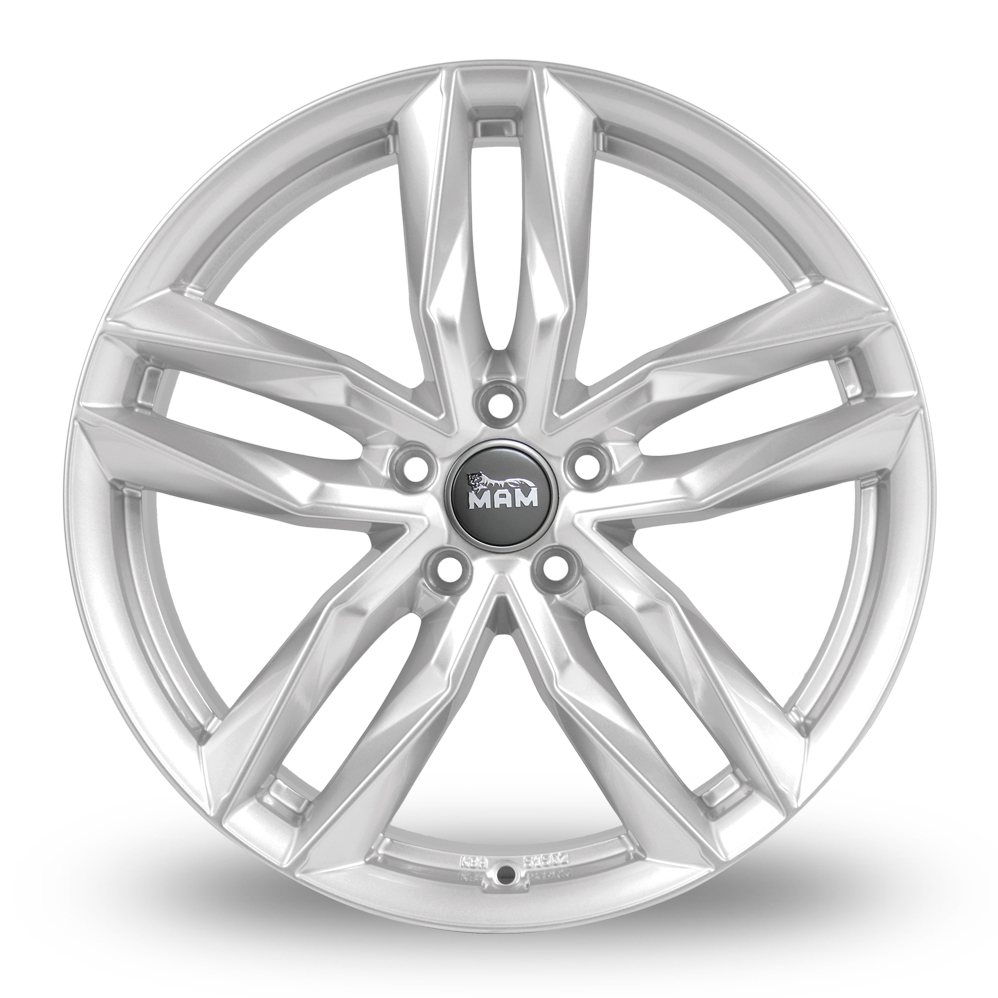 18 Inch MAM RS3 Silver Alloy Wheels