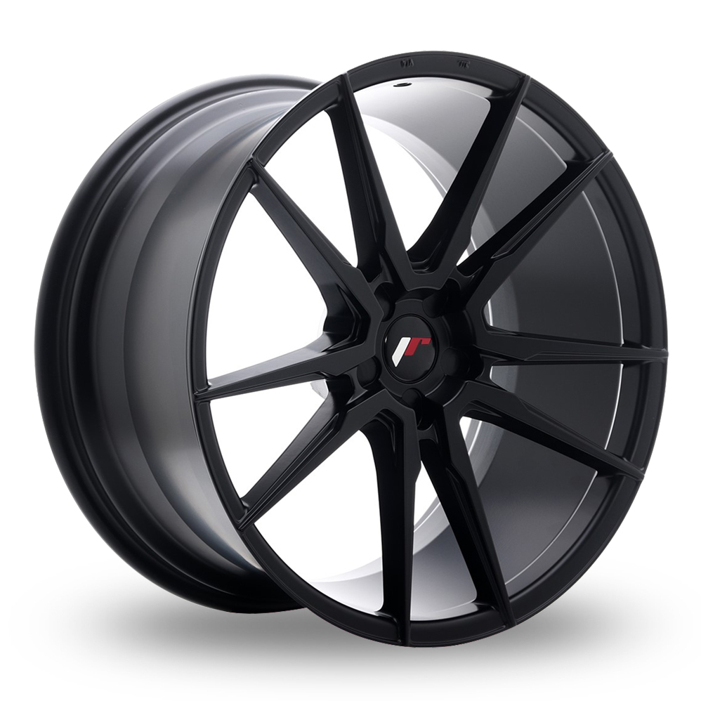 21 Inch Japan Racing JR21 (10x21) (Custom Fitment) Matt Black Alloy Wheels