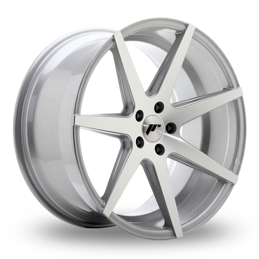 20 Inch Japan Racing JR20 (10x20) Silver Machined Face Alloy Wheels