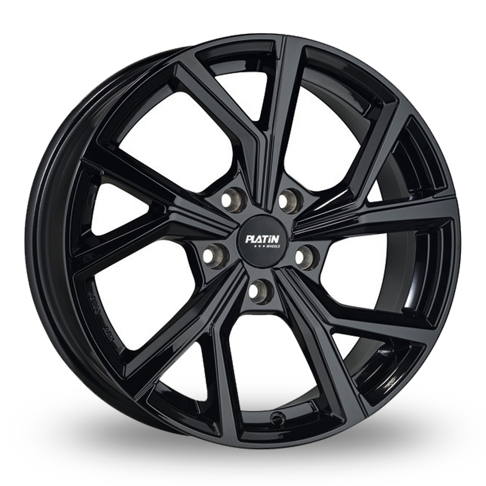 17 Inch Platin P 115 Gloss Black Alloy Wheels