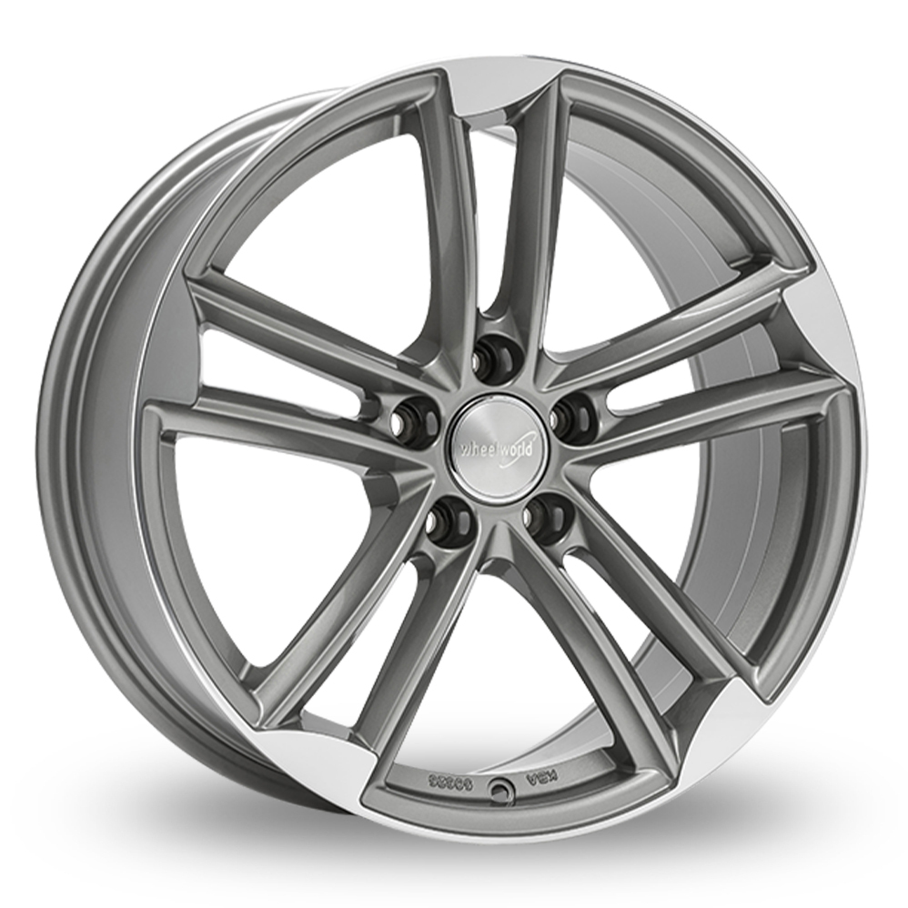 20 Inch 2DRV WH27 Daytona Grey Polished Alloy Wheels