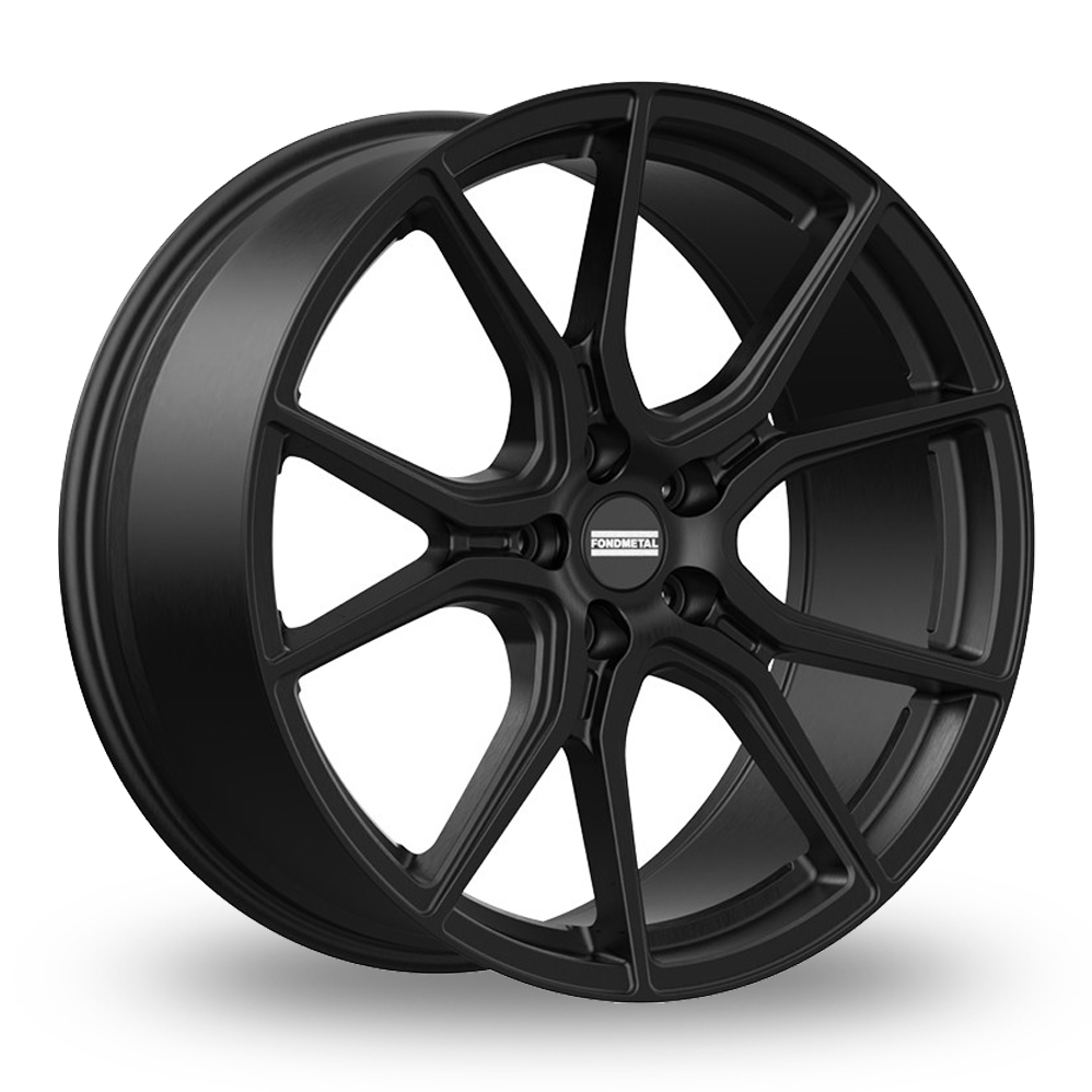 20 Inch Fondmetal STC-45 Matt Black Alloy Wheels