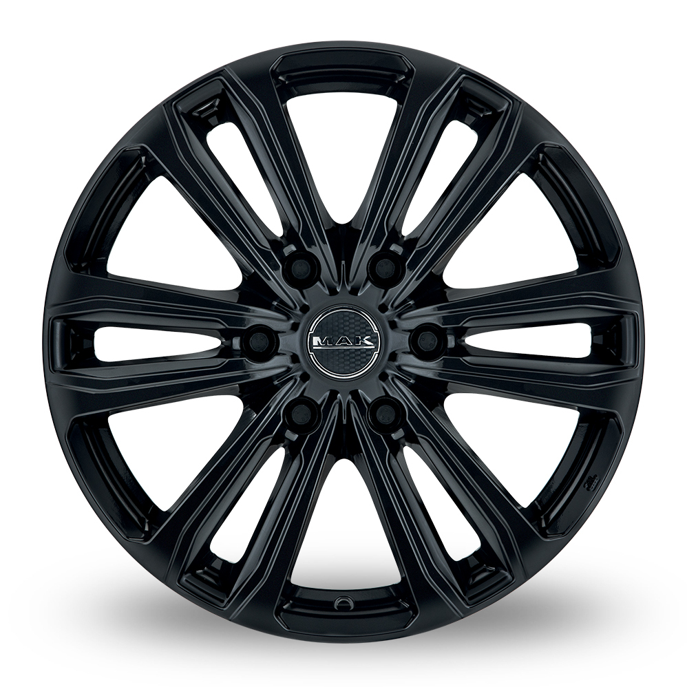 20 Inch MAK Safari 6 Gloss Black Alloy Wheels