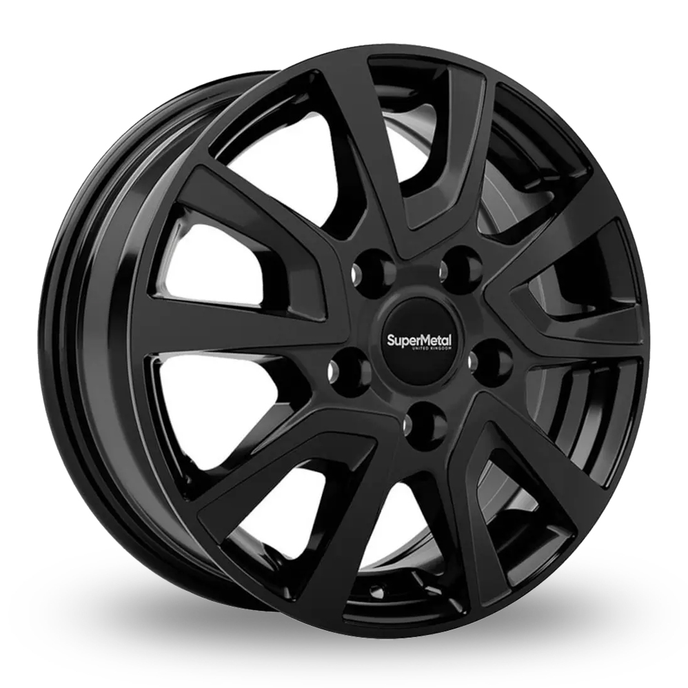 18 Inch SuperMetal Vault Gloss Black Alloy Wheels