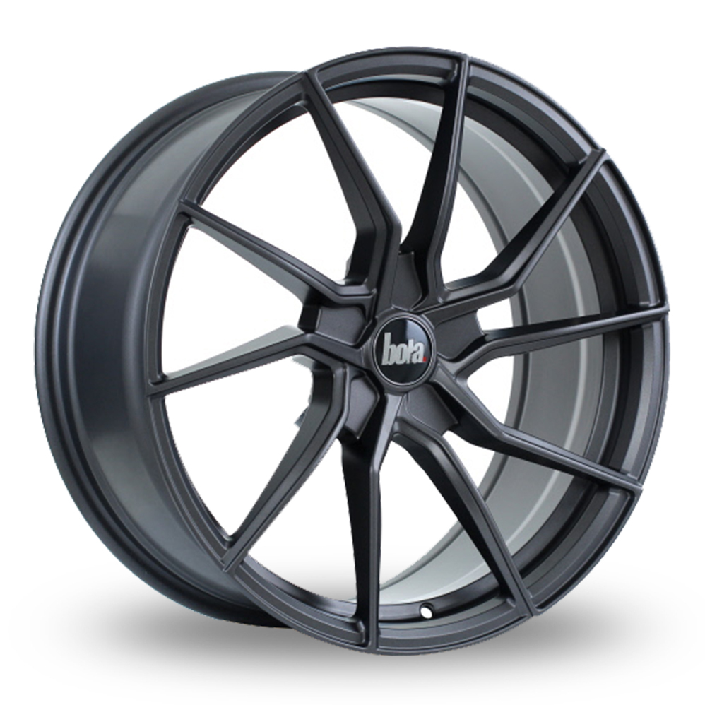 19 Inch Bola B25 Matt Gun Metal Alloy Wheels