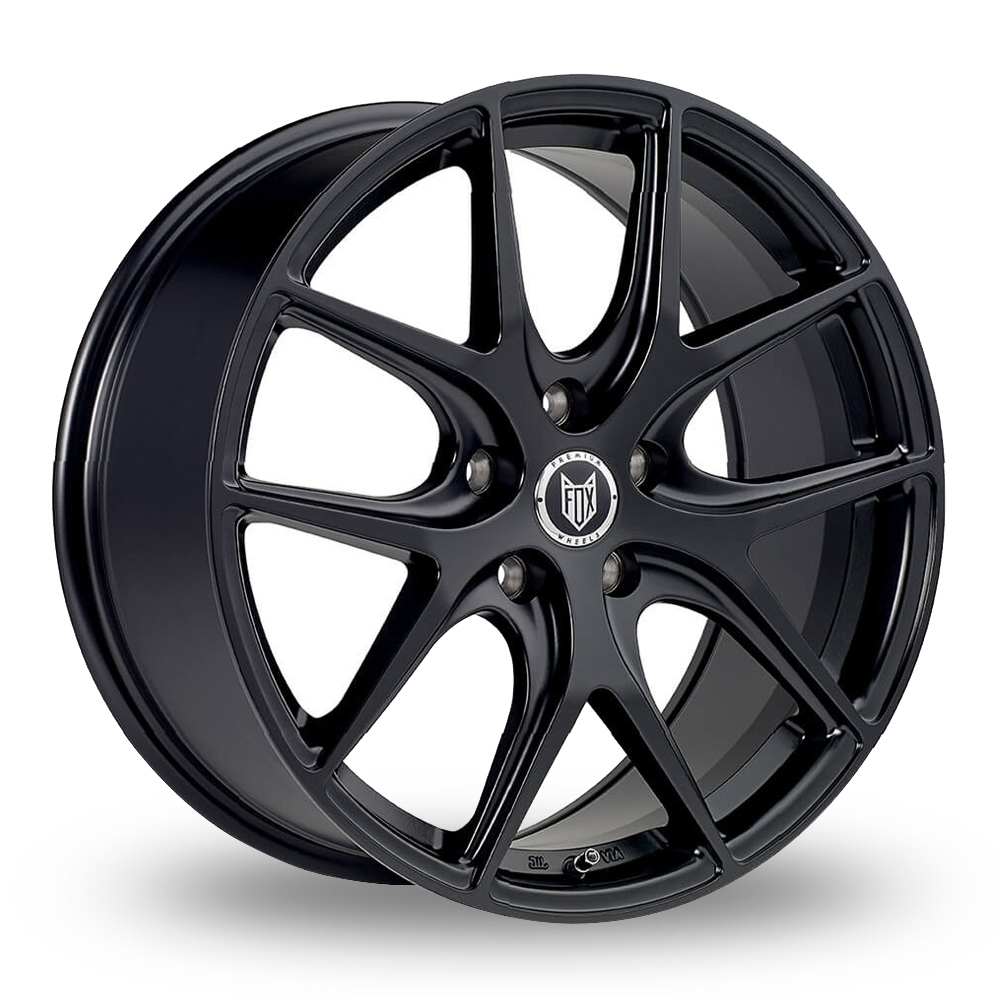 19 Inch Fox Racing Alpha Black Alloy Wheels