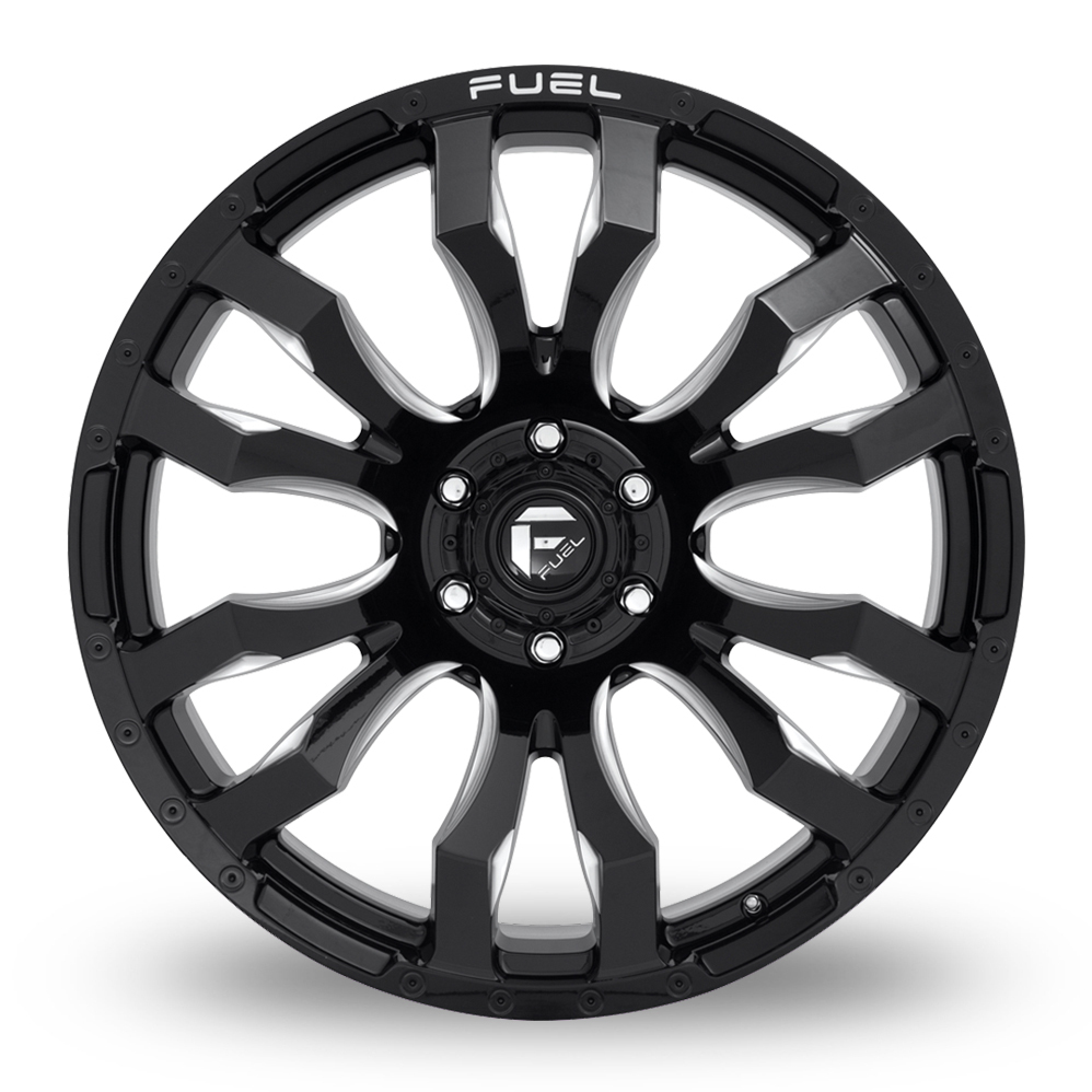 16 Inch Fuel Off-Road Blitz Gloss Black Milled Alloy Wheels