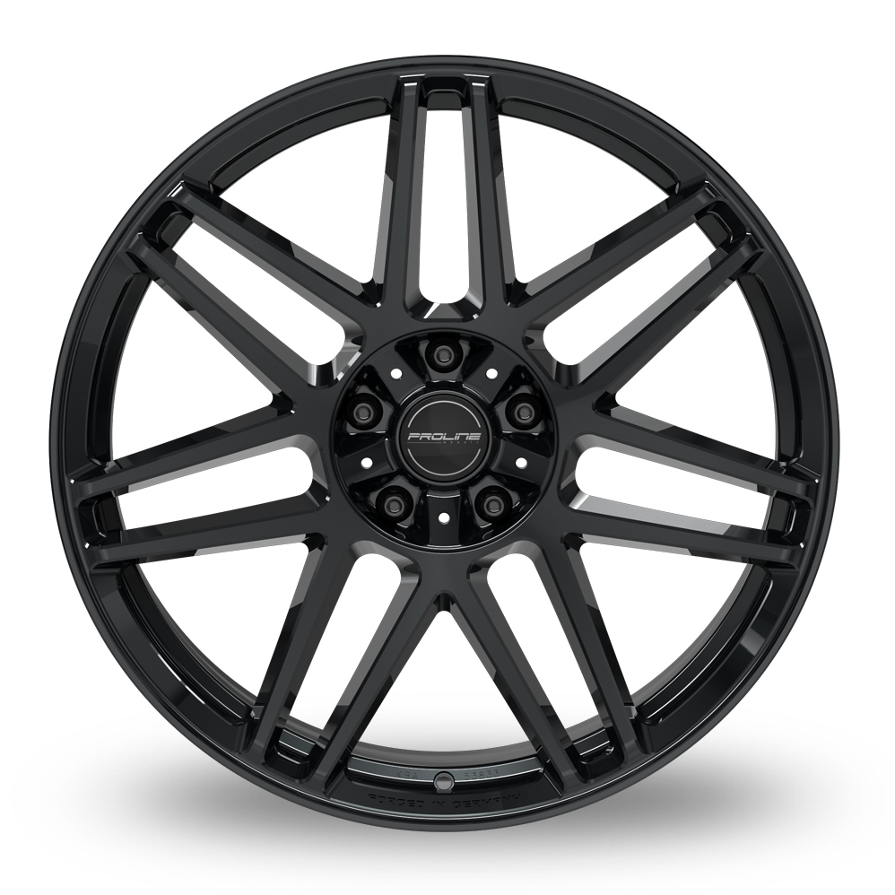 22 Inch Proline PFG FORGED Black Glossy Alloy Wheels