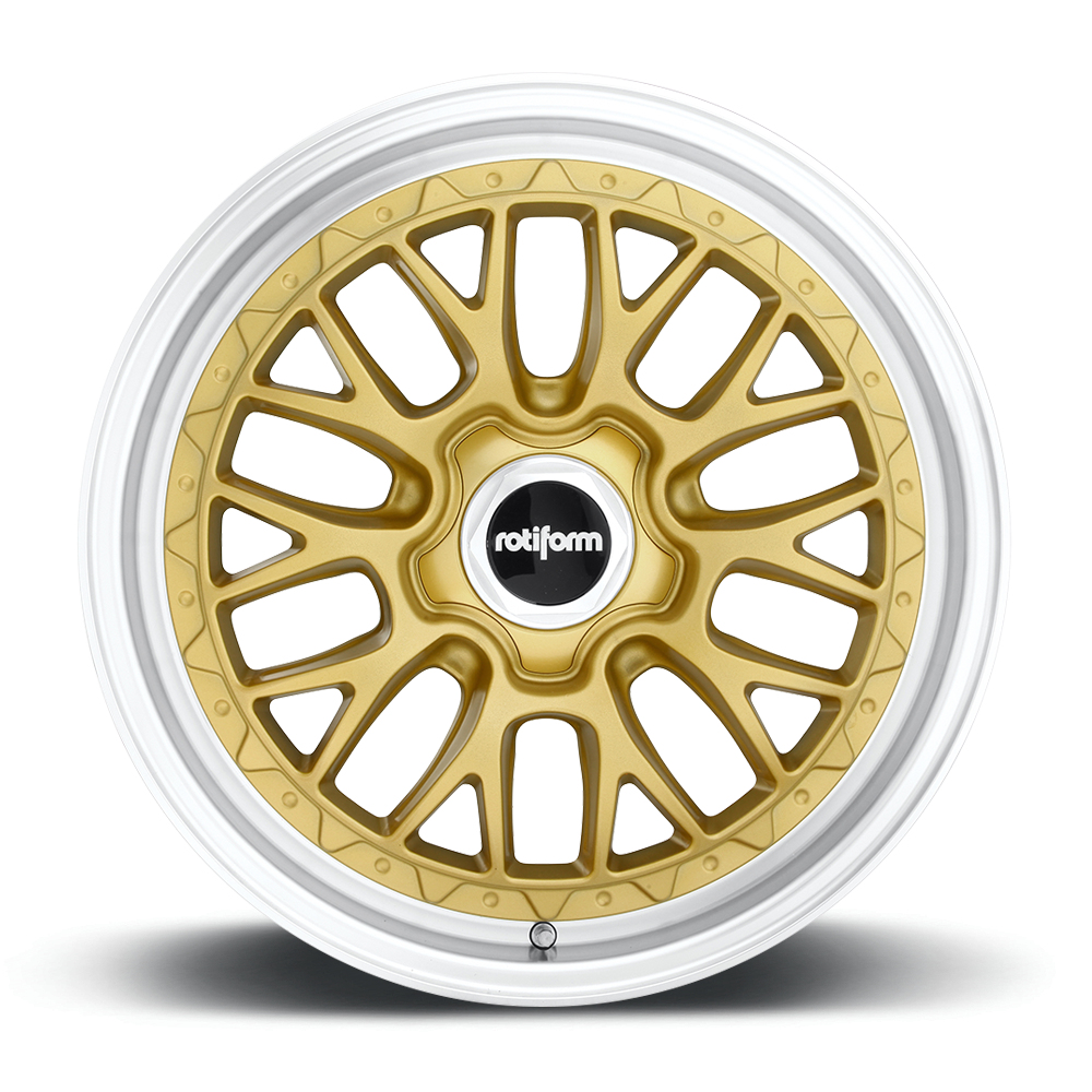 18 Inch Rotiform LSR Gold Polished Lip Alloy Wheels