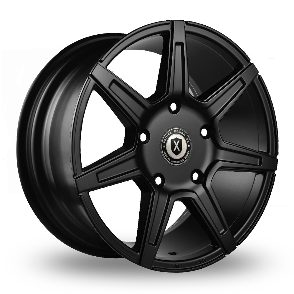 18 Inch Projex Wheels Brute Satin Black Alloy Wheels