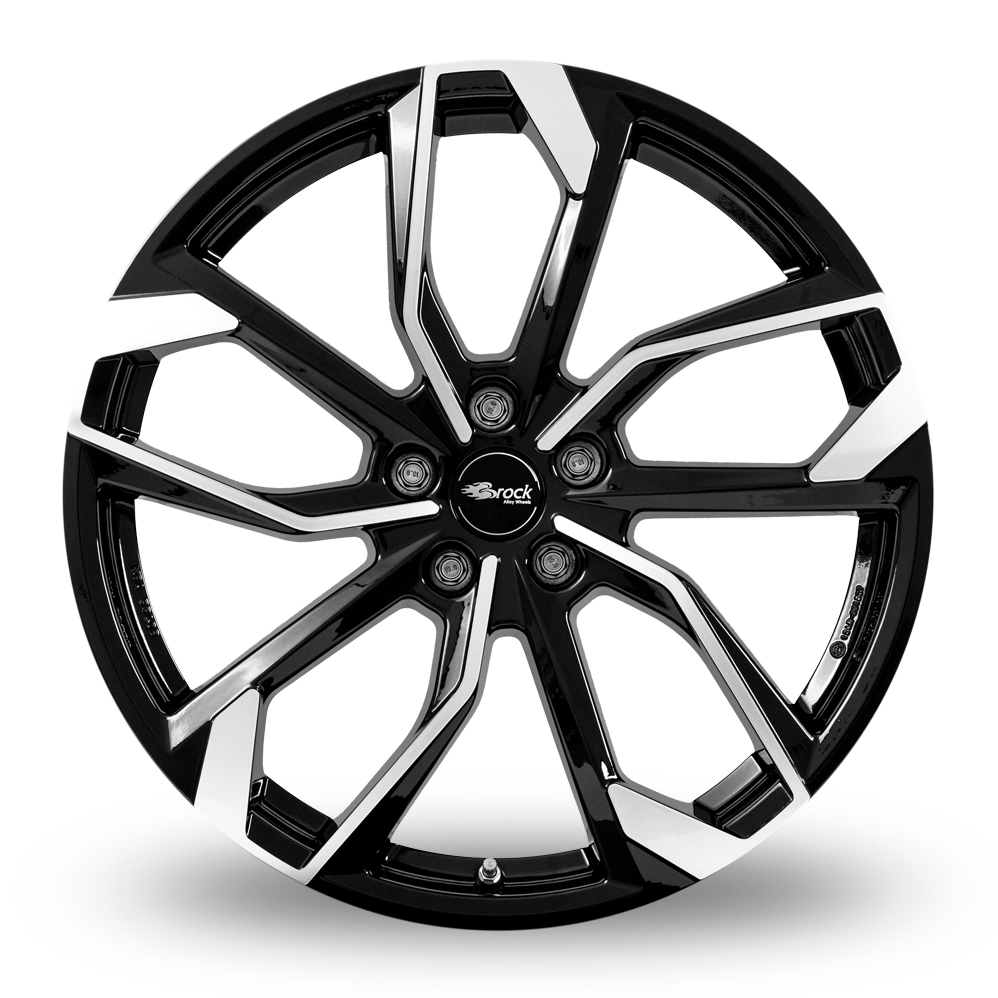 18 Inch RC Design RC34 Gloss Black Polished Alloy Wheels