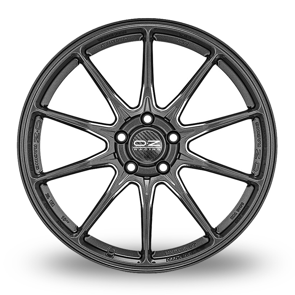 18 Inch OZ Racing Hyper GT HLT Graphite Alloy Wheels
